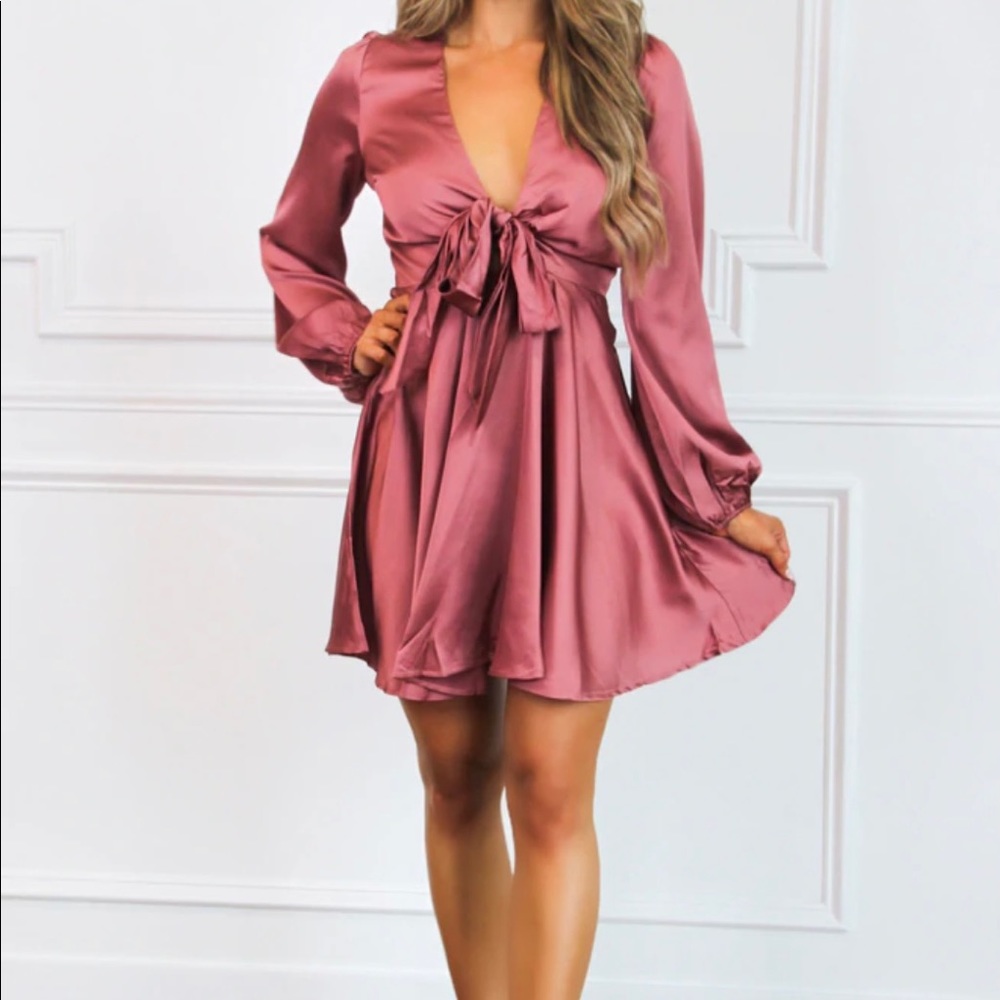 Satin dress NWT